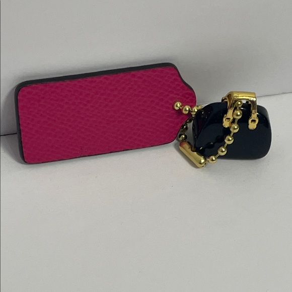 Coach Hang Tag & Obsidian Stone Purse Bag Charm Set - Picture 4 of 4